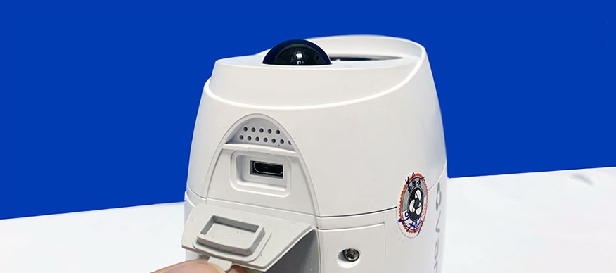 Ngõ cắm nguồn của camera VP-B7300PIR