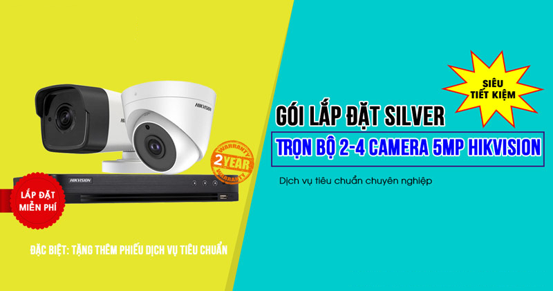 Trọn bộ 2 camera KBVISION 4MP gói SILVER K42019-4