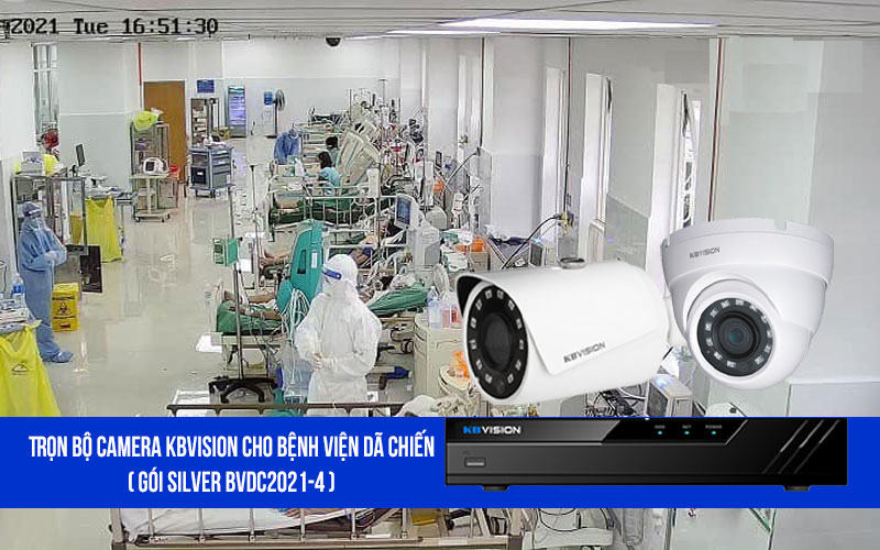 Lắp đặt trọn bộ camera KBVISION cho bệnh viện dã chiến giá rẻ